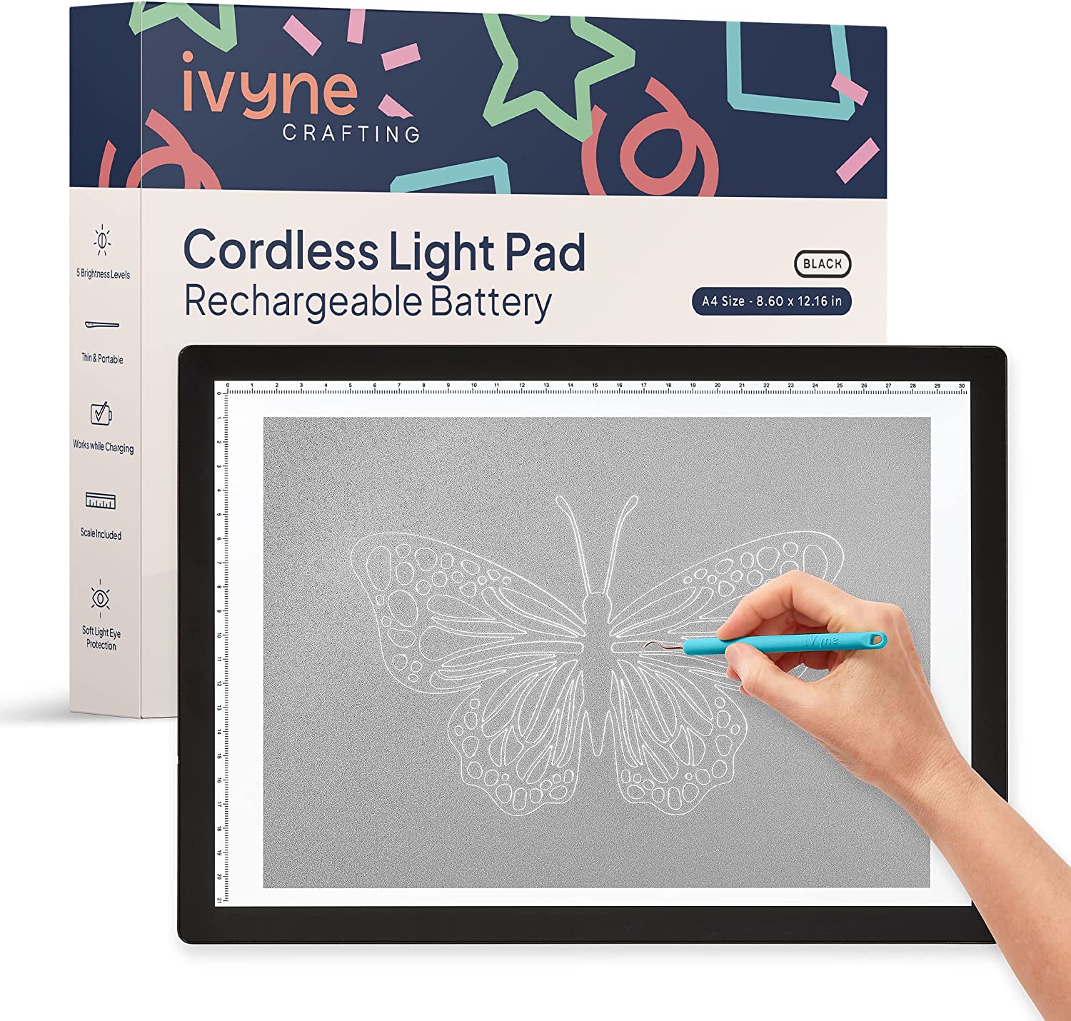 A4 Rechargeable Cordless Light Pad